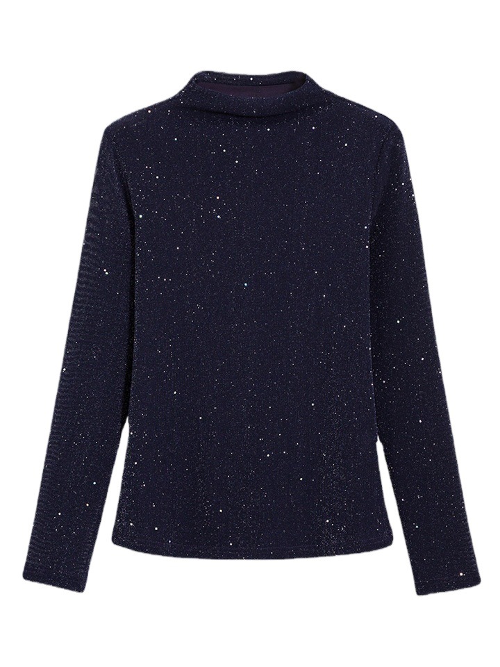 Top Donna | Maglia Elegante A Lupetto Con Strass Abbigliamento Donna